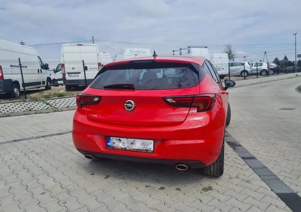 Opel Astra cena 69900 przebieg: 130000, rok produkcji 2018 z Wieliczka małe 232